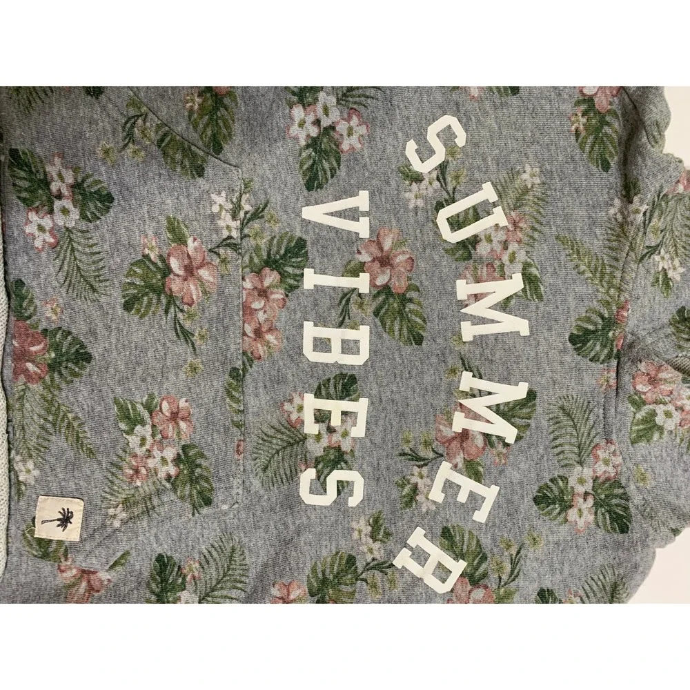 Art‎ Class Kids Grey Floral Summer Vibes Hoodie Size 4T Pullover Long Sleeve